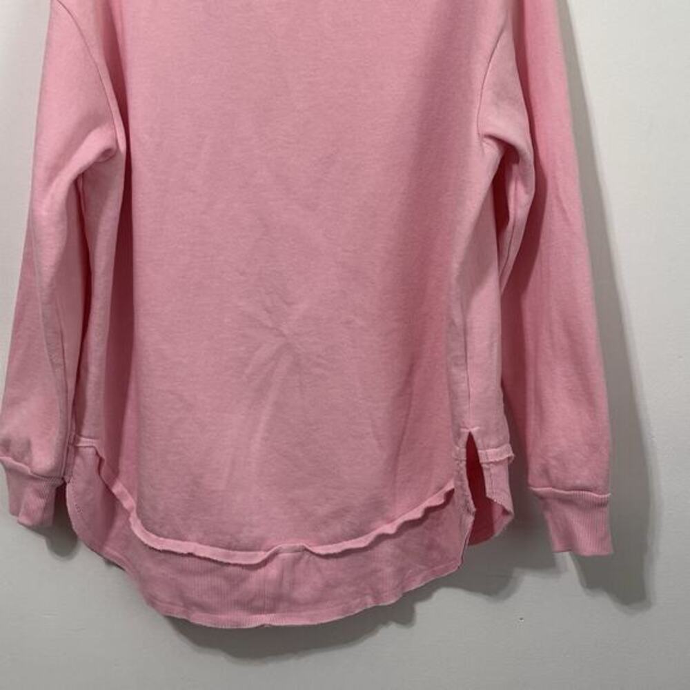 Simply Southern Game Day Sweatshirt Pink Womens L Casual‎ Long Sleeve FLAW - Picture 7 of 9